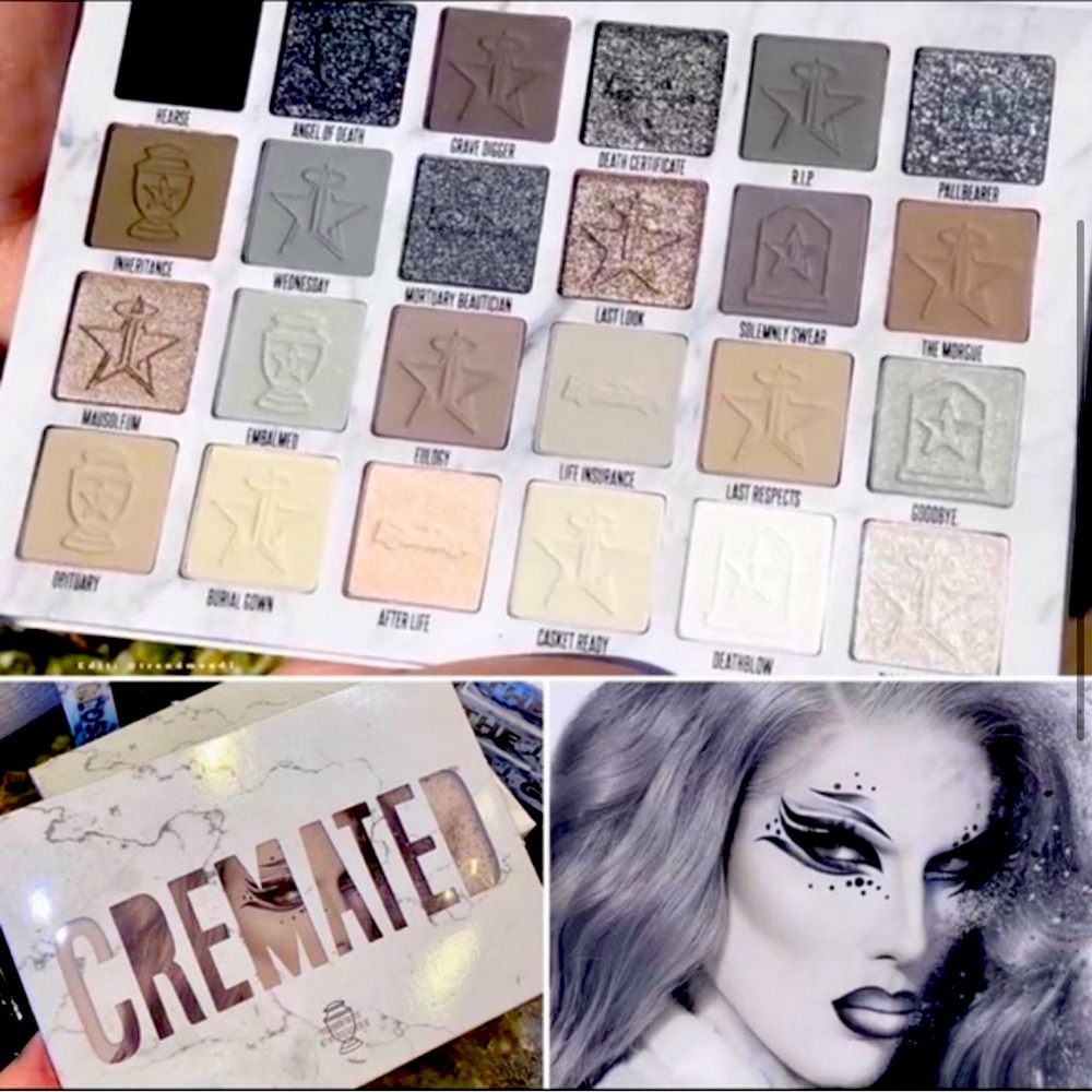 JEFFREE STAR COSMETICS CREMATED PALETTE GOTH EYE SHADOW PALETTE BRAND NEW IN BOX